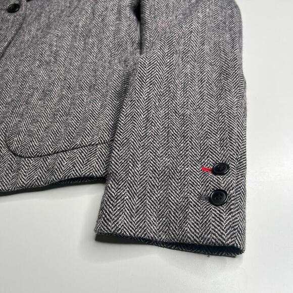 UNIQLO Ines de la Fressange Women’s Wool Blend Herringbone Blazer Jacket Size S - Picture 7 of 7